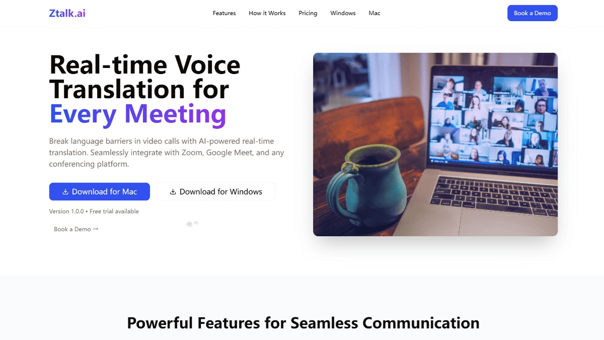 Ztalk.ai screenshot