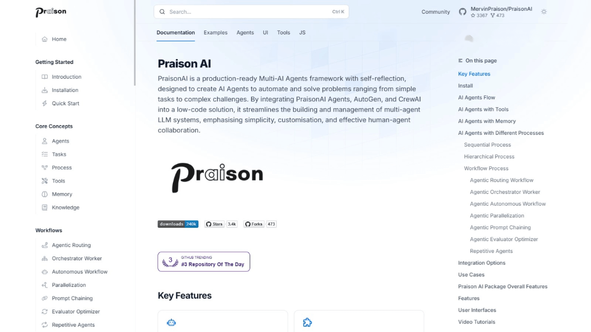Praison AI screenshot