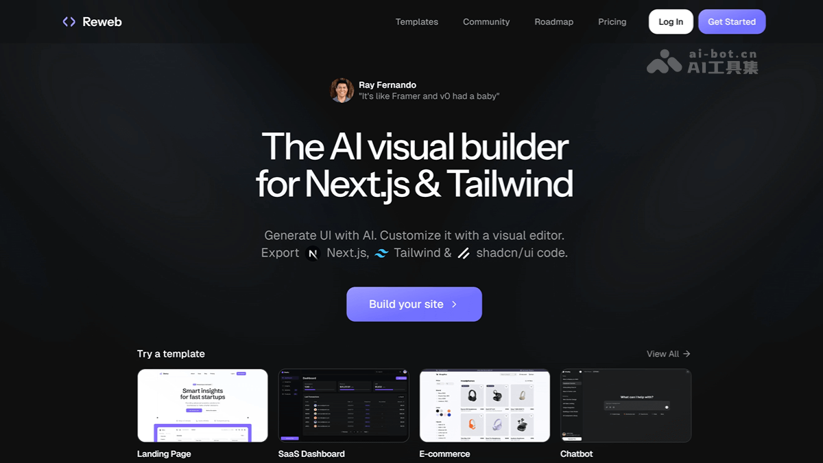 Reweb screenshot