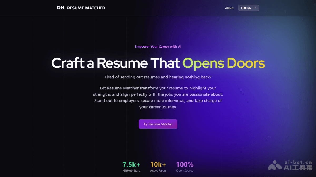Resume Matcher screenshot