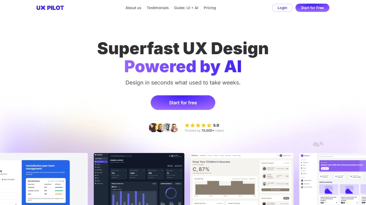 UX Pilot screenshot