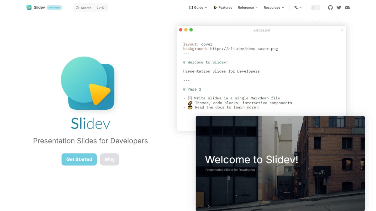 Slidev screenshot