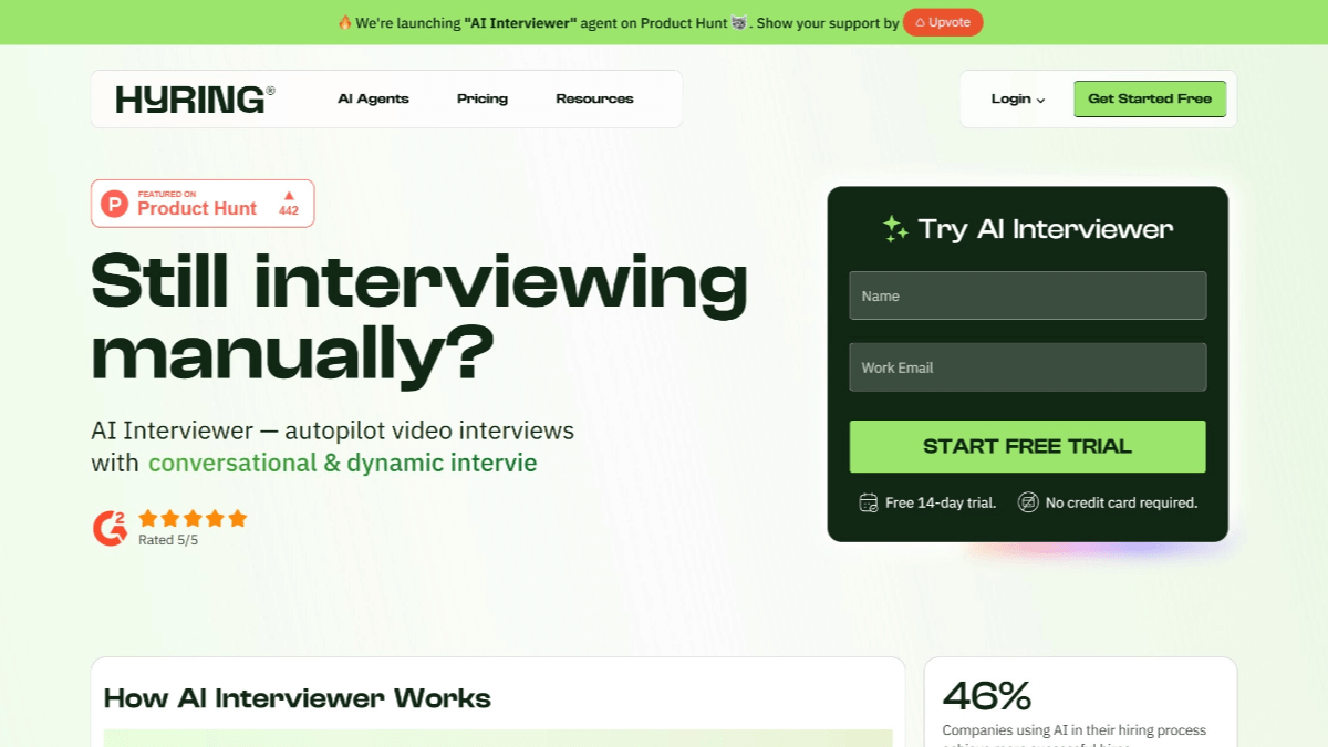 Hyring screenshot