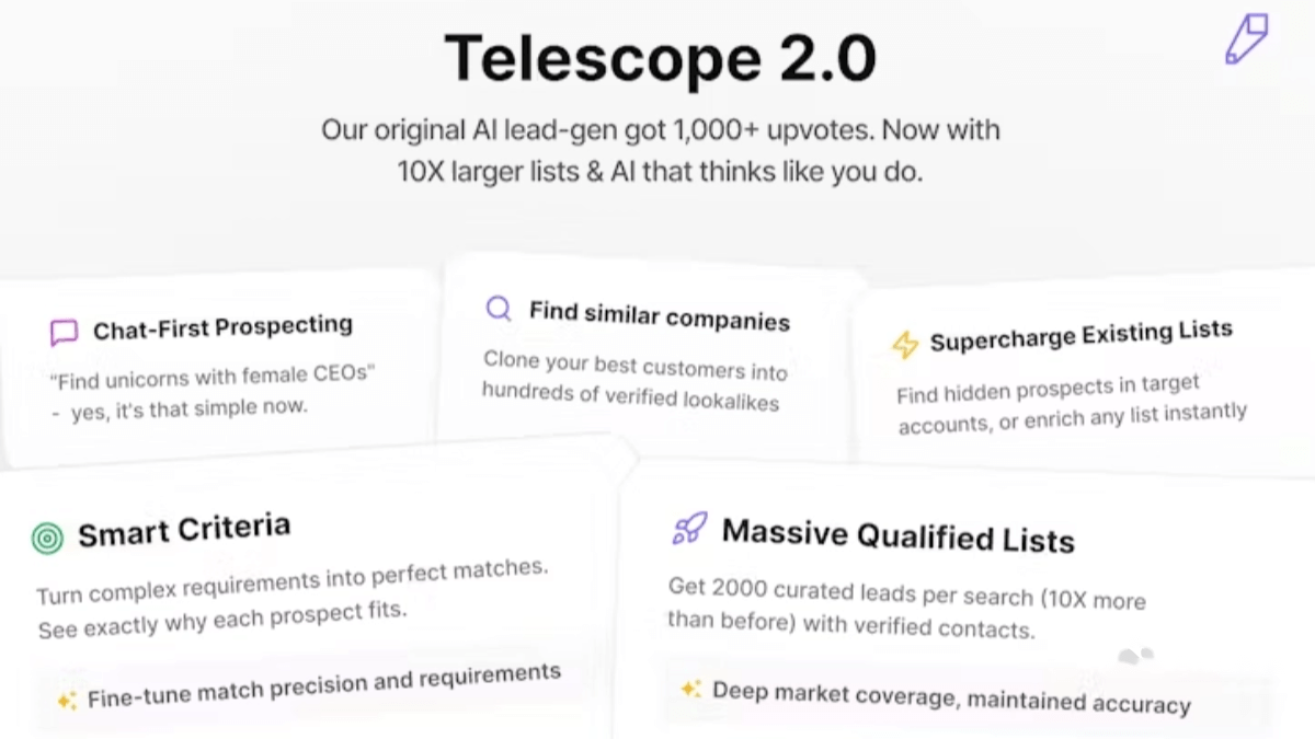 Telescope 2.0 screenshot